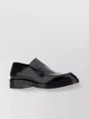 Jil Sander Leather Loafers With Round Toe And Low Block Heel In Multi