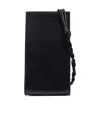 Jil Sander Leather Logo-detail Neck Bag In Black