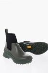 Jil Sander Leather Low Boots With Neoprene Insert