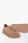 Jil Sander Pink Canvas Sneakers In Pink