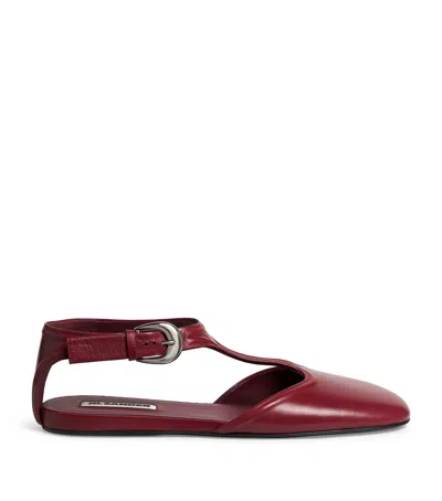 JIL SANDER LEATHER MARY JANES