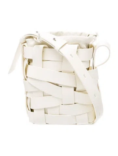 Pre-owned Jil Sander Leather Messenger Bag In Neutral
