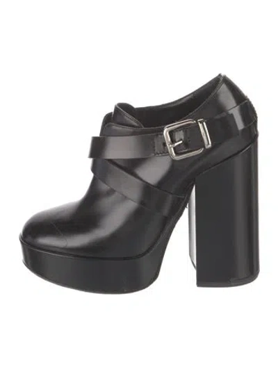 Pre-owned Jil Sander Leather Mules In Black