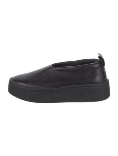 Pre-owned Jil Sander Leather Mules In Black