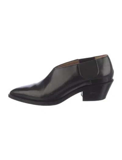 Pre-owned Jil Sander Leather Mules In Black