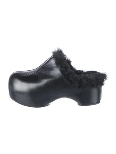 Pre-owned Jil Sander Leather Mules In Black