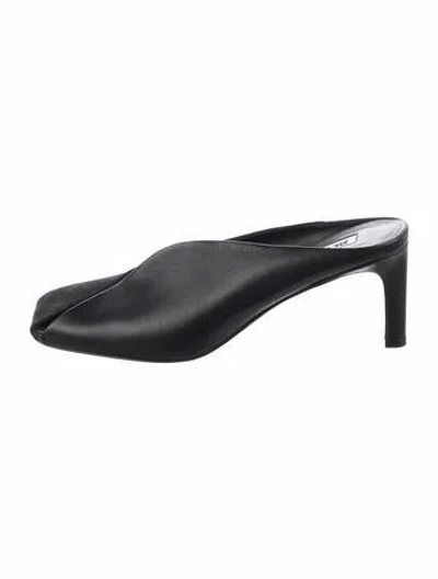 Pre-owned Jil Sander Leather Mules In Black