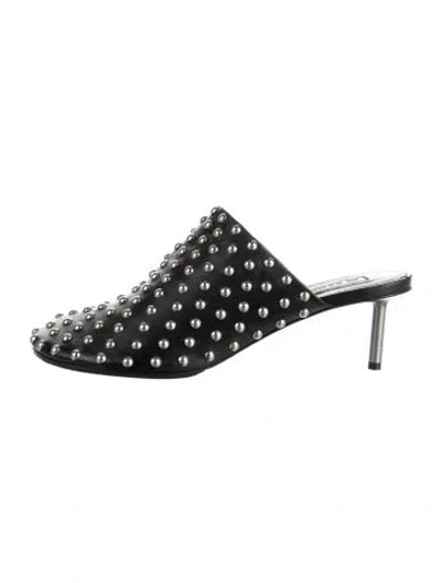 Pre-owned Jil Sander Leather Mules In Black