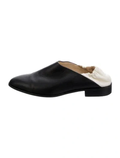 Pre-owned Jil Sander Leather Mules In Black