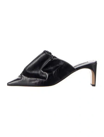 Pre-owned Jil Sander Leather Mules In Blue