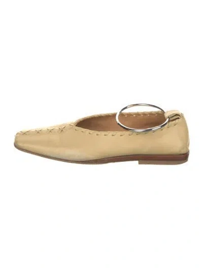 Pre-owned Jil Sander Leather Mules In Neutral