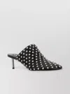 Jil Sander Mule Tachuelas-tacon Metal Negro In Black