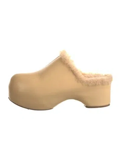 Pre-owned Jil Sander Leather Mules In Yellow