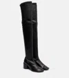 Jil Sander Leather Over-the-knee Boots In Black