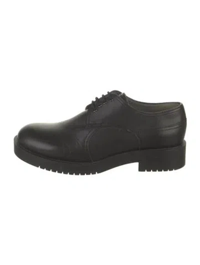 Pre-owned Jil Sander Leather Oxfords In Black