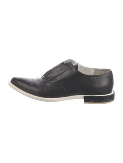 Pre-owned Jil Sander Leather Oxfords In Black
