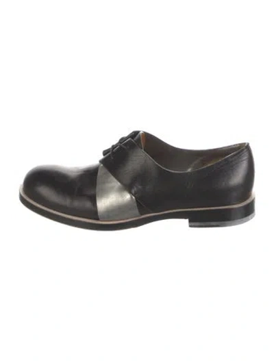 Pre-owned Jil Sander Leather Oxfords In Black