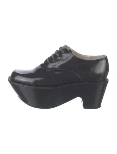 Pre-owned Jil Sander Leather Oxfords In Blue