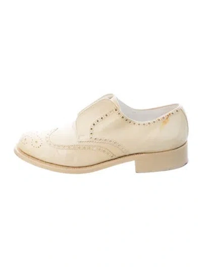 Pre-owned Jil Sander Leather Oxfords In Neutrals