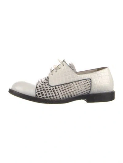 Pre-owned Jil Sander Leather Oxfords In White