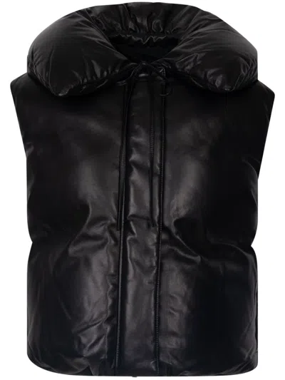 JIL SANDER LEATHER PADDED GILET