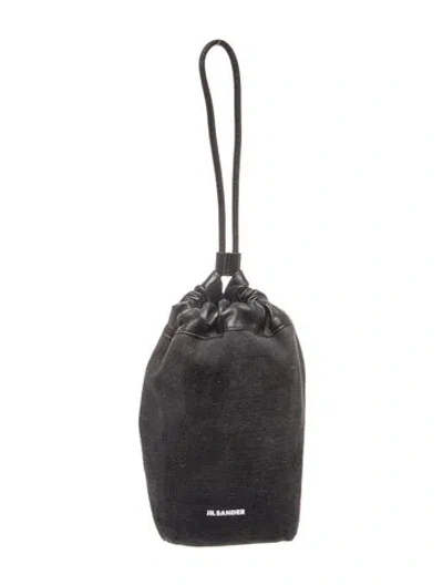 Pre-owned Jil Sander Leather Pouch In Black