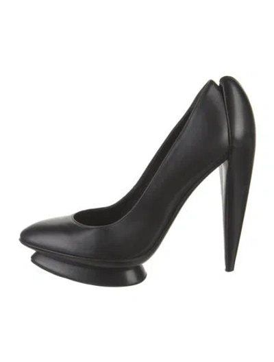 Pre-owned Jil Sander Leather Pumps In Black