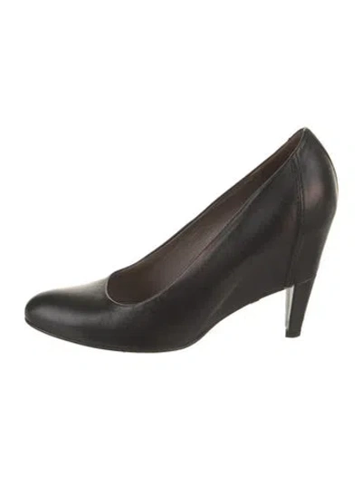 Pre-owned Jil Sander Leather Pumps In Black