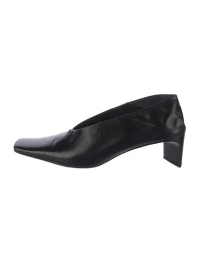 Pre-owned Jil Sander Leather Pumps In Black