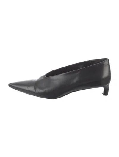 Pre-owned Jil Sander Leather Pumps In Black
