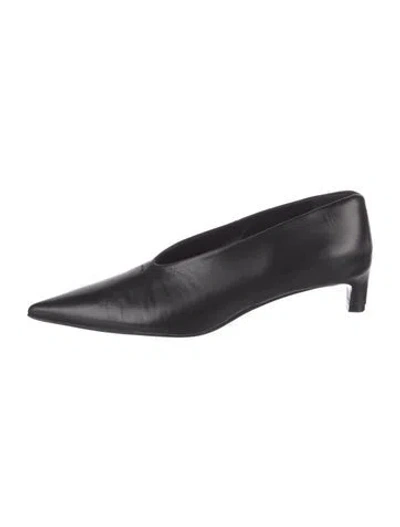 Pre-owned Jil Sander Leather Pumps In Black