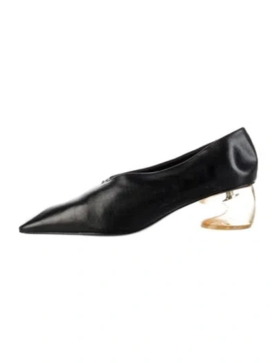 Pre-owned Jil Sander Leather Pumps In Black