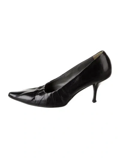 Pre-owned Jil Sander Leather Pumps In Black