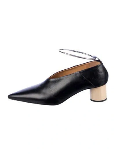 Pre-owned Jil Sander Leather Pumps In Blue