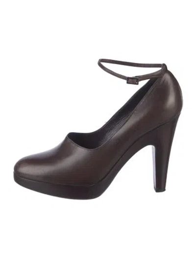 Pre-owned Jil Sander Leather Pumps In Brown