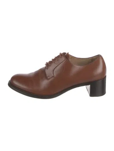 Pre-owned Jil Sander Leather Pumps In Brown