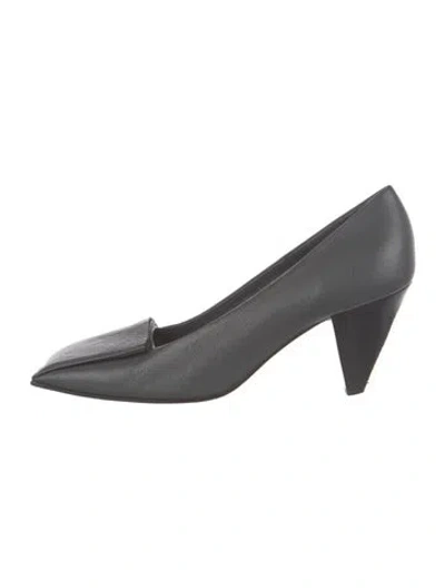 Pre-owned Jil Sander Leather Pumps In Gray