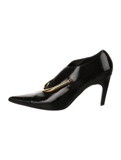 Pre-owned Jil Sander Leather Pumps In Metallic/silver