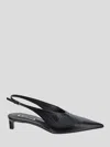 Jil Sander Leather Slingback Pump In No-color