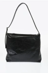 Jil Sander Leather Quilted Crossbody Bag With Zip Closure