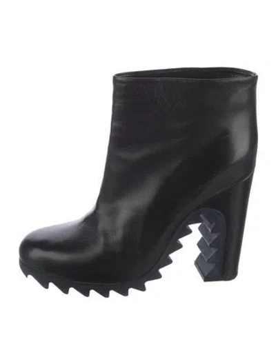 Pre-owned Jil Sander Leather Rain Boots In Blue