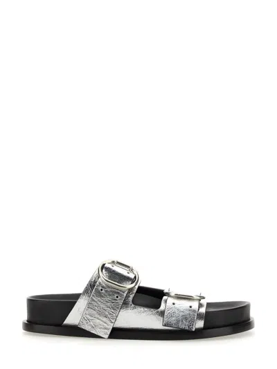 JIL SANDER JIL SANDER LEATHER SANDAL WITH BUCKLE