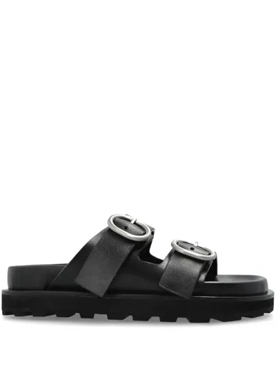 JIL SANDER LEATHER SANDALS