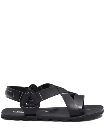 Jil Sander Low Sandal. In Black