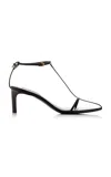 Jil Sander Leather Sandals With Weaved Straps In Black