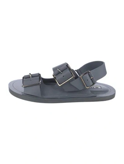 Pre-owned Jil Sander Leather Sandals In Blue