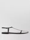 Jil Sander Women Black Sandals With Ankle Buckle Closure In Leather Woman In Black