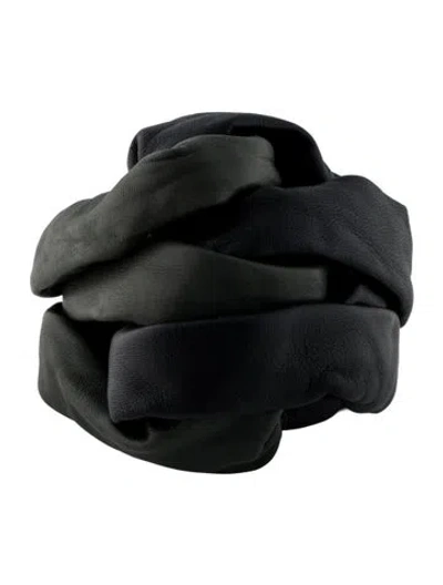 Pre-owned Jil Sander Leather Scrunchie Wrap Bracelet In Multi