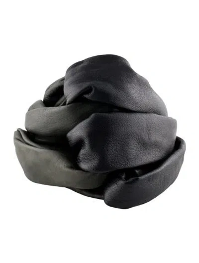 Pre-owned Jil Sander Leather Scrunchie Wrap Bracelet In Multi