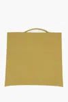 Jil Sander Leather Shopping Bag With Inner Pocket In Yellow